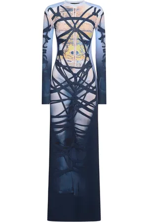 Y / PROJECT Robe Longue En Jersey Jpg Bondage