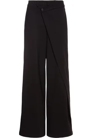 GIUSEPPE DI MORABITO Pantalon Ample Asymétrique En Laine Mélangée