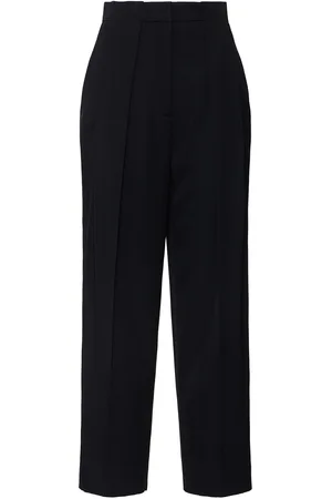 Balmain Pantalon Ample En Grain De Poudre À Plis