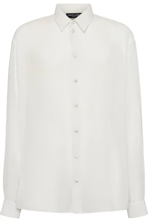 Dolce & Gabbana Chemise En Georgette De Soie À Manches Longues