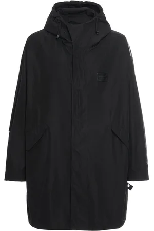 Dolce & Gabbana Parka À Capuche Avec Plaque Logo