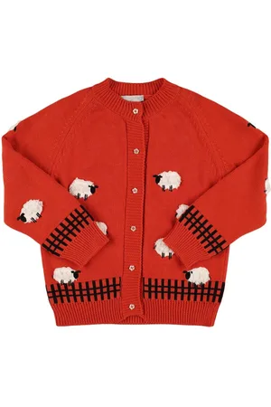Stella McCartney Cardigan En Maille De Laine Et Coton Avec Patchs