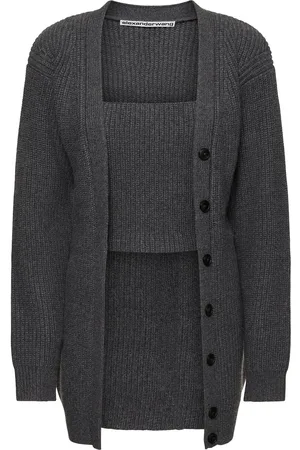 Alexander Wang Cardigan Côtelé À Col En V