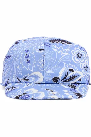 Etro Casquette En Popeline De Coton Imprimé