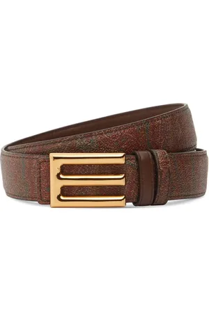 Etro Ceinture Réversible En Cuir À Logo