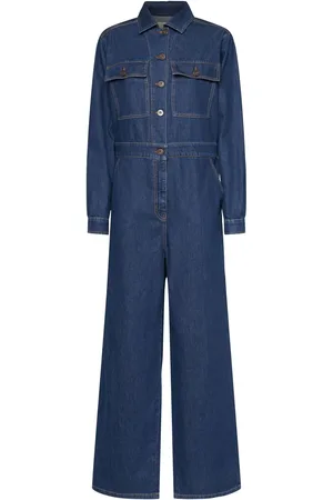 Max Mara Combinaison En Denim De Coton Pirania