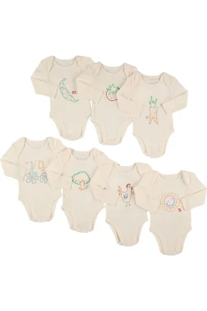 Stella McCartney Lot De 7 Barboteuses En Jersey De Coton