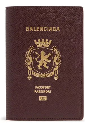 Balenciaga Étui Pour Passeport En Cuir