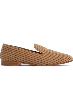 Max Mara Mocassins En Velours À Rayures 10 Mm