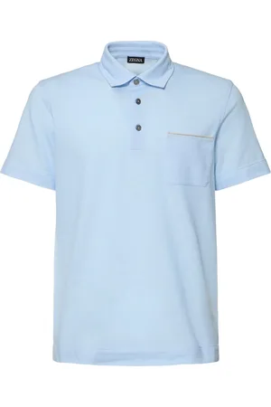Ermenegildo Zegna Polo En Piqué De Coton Pur