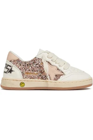 Golden Goose Sneakers En Cuir Pailleté Ballstar