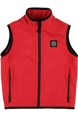 Stone Island Gilet En Nylon Softshell Avec Patch Logo