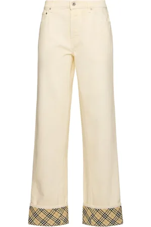 Burberry Jean Droit En Denim De Coton