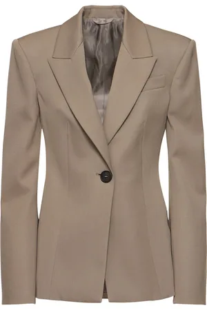The Attico Blazer En Gabardine À Boutonnage Simple