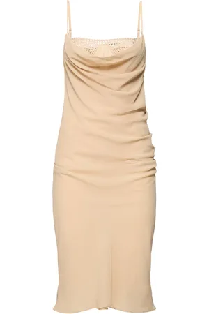 The Attico Robe Mi-longue En Tulle Et Georgette