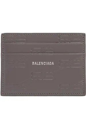 Balenciaga Porte-cartes En Cuir À Monogramme Bb