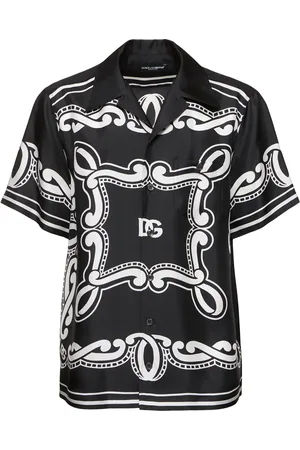 Dolce & Gabbana Chemise En Sergé De Soie Imprimé Bandana