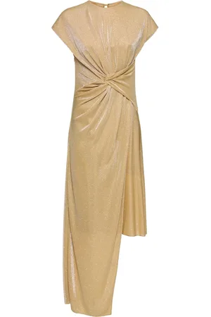 Lanvin Robe Longue Sans Bretelles Détail Froncé