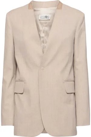 Maison Margiela Blazer Cintré En Viscose Mélangée