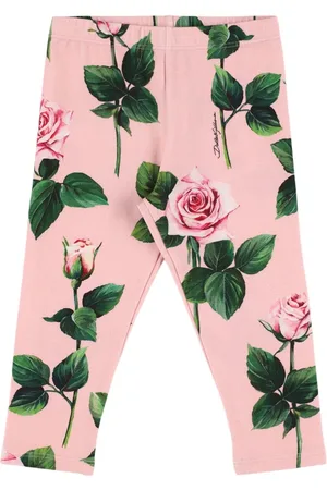 Dolce & Gabbana Legging En Jersey De Coton Mélangé Imprimé