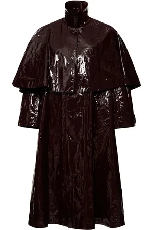 Chloé Trench-coat Long En Coton Laqué