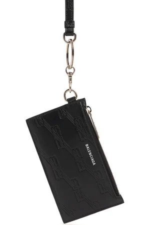 Balenciaga Porte-cartes En Cuir À Monogramme Bb