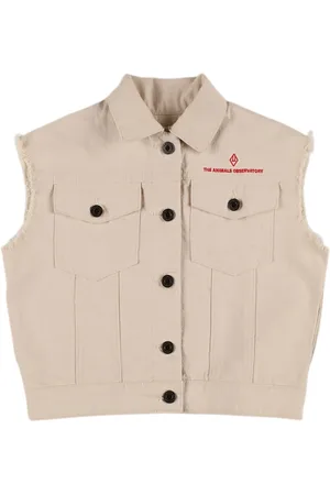 The Animals Observatory Gilet En Sergé De Coton Imprimé