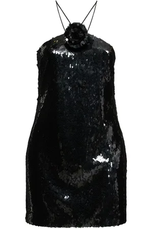 MAGDA BUTRYM Robe Courte En Sequins Détail Rose