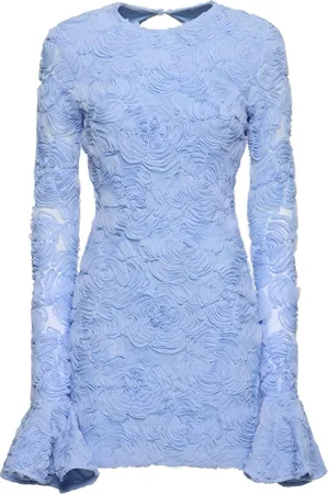 ROTATE Robe Courte En Mesh Fleuri Rosita