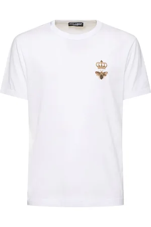 Dolce & Gabbana T-shirt En Coton Brodé Bee And Crown