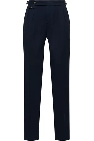Brunello Cucinelli Pantalon En Coton À Plis