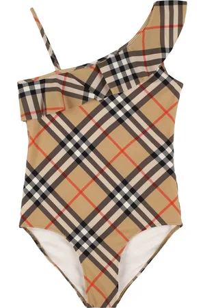 Burberry Maillot De Bain Une Pièce En Lycra À Carreaux