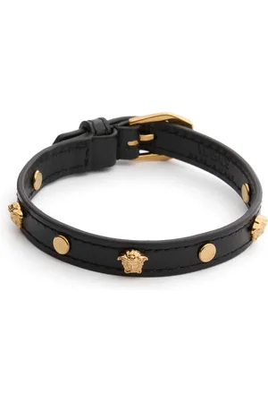 VERSACE Bracelet En Cuir Medusa