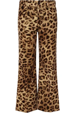 Chloé Pantalon Court À Imprimé Léopard