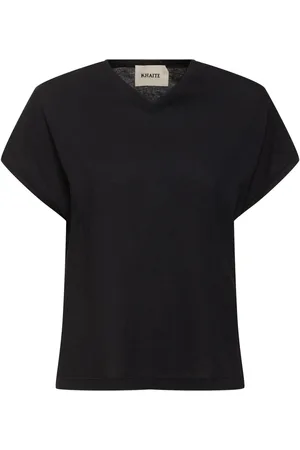 Khaite T-shirt En Jersey De Coton Mélangé Devra
