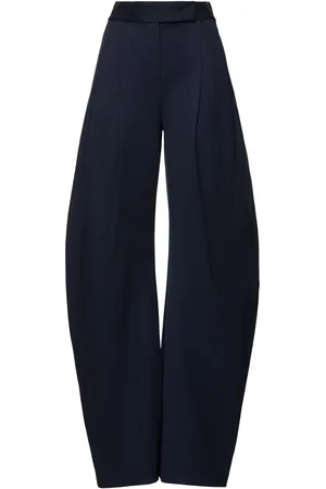 The Attico Pantalon Large En Gabardine Gary