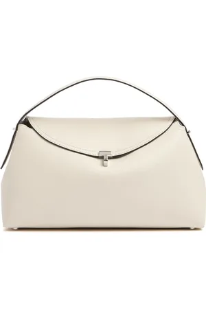 Totême Sac À Main En Cuir Grainé Avec Verrou En T