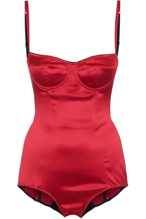 Dolce & Gabbana Body En Satin De Soie Stretch