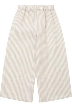Il gufo Pantalon Palazzo En Lin À Rayures