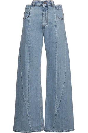 Maison Margiela Jean Ample Asymétrique En De Coton