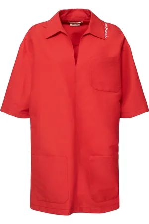 Marni Robe Courte En Cady De Coton