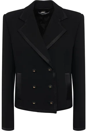 Dolce & Gabbana Blazer En Crêpe De Laine À Double Boutonnage