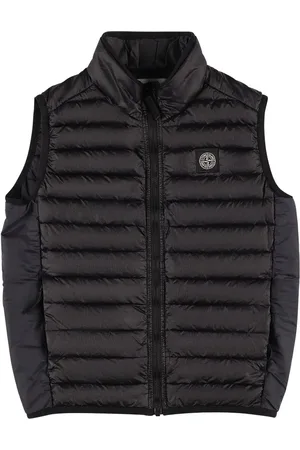 Stone Island Veste En Nylon Softshell Avec Patch Logo