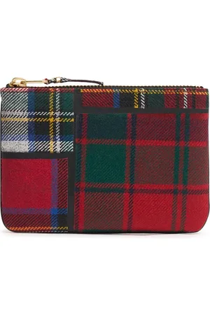 Comme des Garçons Portefeuille En Patchwork De Laine Tartan