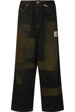 MIHARA YASUHIRO Jean Ample En Patchwork De Denim