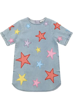 Stella McCartney Robe En Stretch Avec Patchs Étoiles