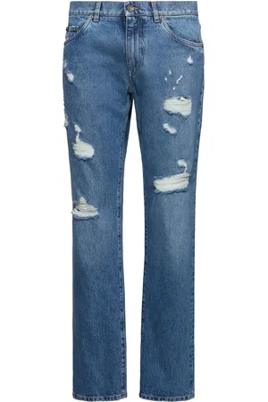 Dolce & Gabbana Jean En Denim Usé