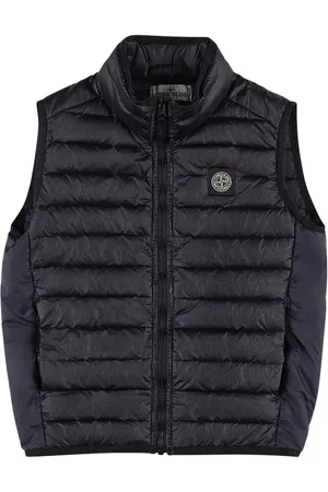 Stone Island Veste En Nylon Softshell Avec Patch Logo