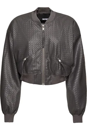 ROTATE Veste Bomber Courte En Matière Technique Imprimée