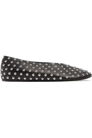 Jil Sander Ballerines En Cuir Clouté 10 Mm